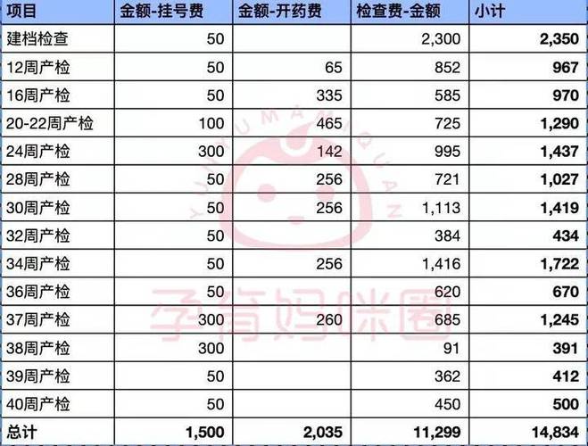 产检全部费用多少钱呢「」 国际采风